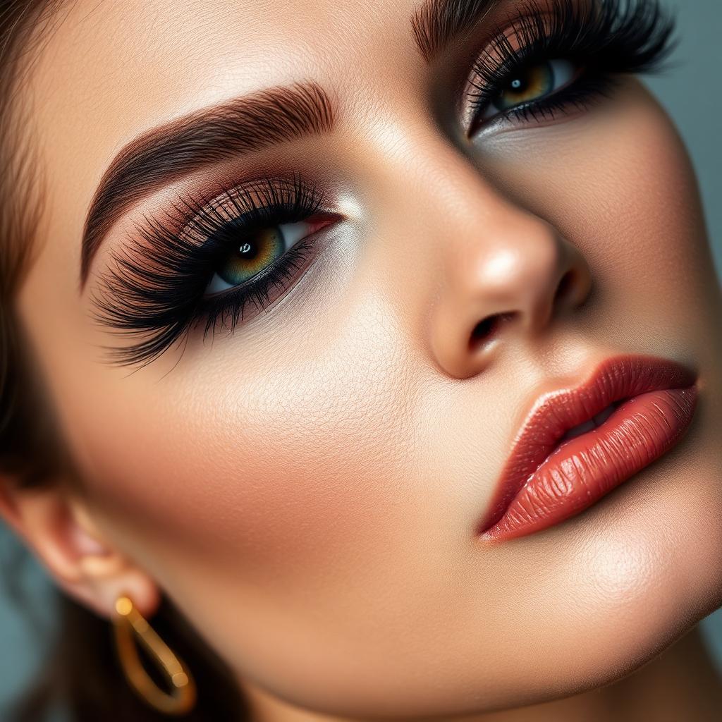 Dramatischer Mega-Volume-Look mit dichten, fluffigen Wimpernfächern