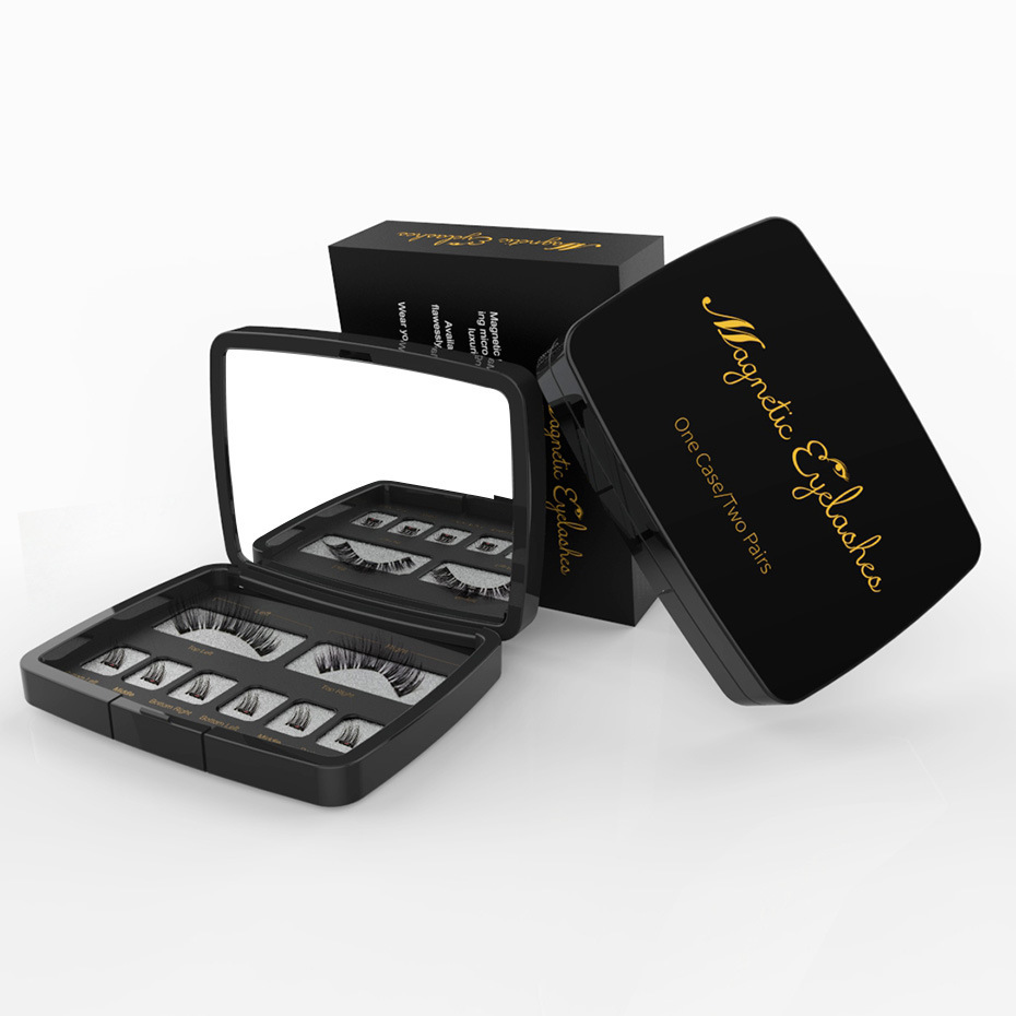 Magnetische Wimpern Set – Wiederverwendbare Magnetic Lashes mit Pinzette & Box